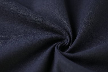 Kumaş tekstil endüstrisinin siyah pamuk dokusu, moda bezi tasarımı için soyut koyu görüntü