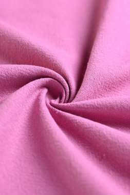 Kumaş tekstil endüstrisinin pembe pamuk dokusu rengi, moda bezi tasarımı için soyut görüntü