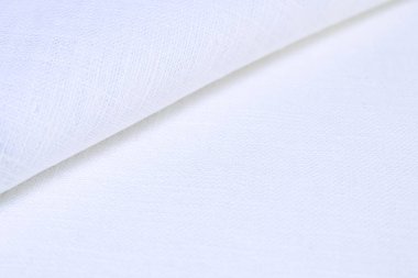 Beyaz kenevir doğal kumaş kumaş kumaş, tekstil modasının kaba dokusu soyut arkaplan