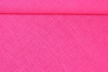 Pembe kenevir viskoz doğal kumaş kumaş rengi, tekstil modasının kaba dokusu soyut arka plan