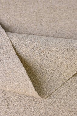 kahverengi kenevir doğal kumaş kumaş kumaş, tekstil modasının kaba dokusu soyut arkaplan