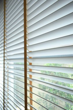 white window blinds in home, object for decorate interior of house