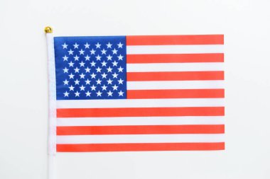 Beyaz arka planda izole Amerikan dalgası dokusu, ABD