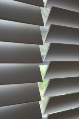 white window blinds in home, object for decorate interior of house
