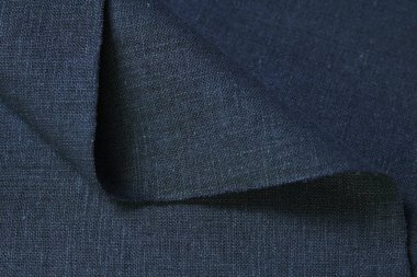 Siyah kenevir doğal kumaş kumaş rengi, tekstil modasının kaba dokusu soyut arkaplan