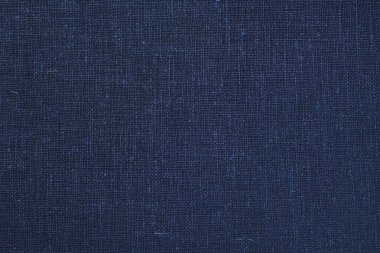 Mavi kenevir doğal kumaş kumaş rengi, tekstil moda soyut arka planının kabataslak kumaşı.