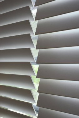 white window blinds in home, object for decorate interior of house