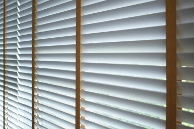 white window blinds in home, object for decorate interior of house