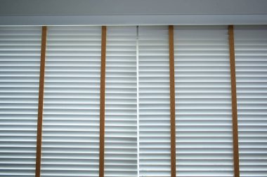 white window blinds in home, object for decorate interior of house