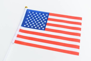 Beyaz arka planda izole Amerikan dalgası dokusu, ABD