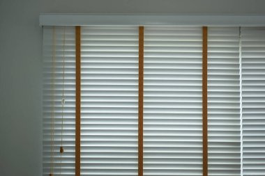white window blinds in home, object for decorate interior of house