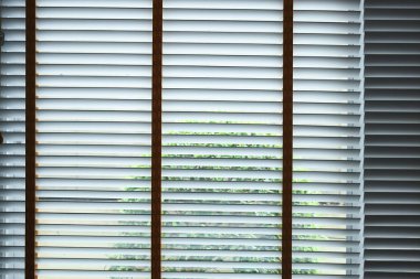 white window blinds in home, object for decorate interior of house