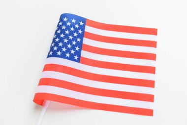 Beyaz arka planda izole Amerikan dalgası dokusu, ABD