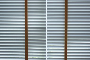 white window blinds in home, object for decorate interior of house