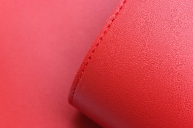 Tasarım için parlak kırmızı deri dokusu