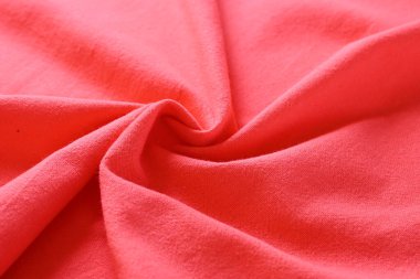 Kumaş kumaşın kırmızı dokusu, moda bezi tasarımı için soyut görüntü