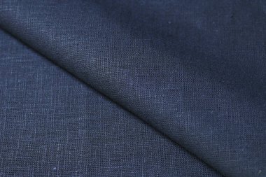 Siyah kenevir doğal kumaş kumaş rengi, tekstil modasının kaba dokusu soyut arkaplan