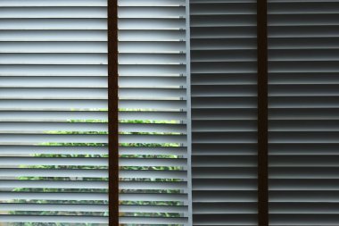 white window blinds in home, object for decorate interior of house