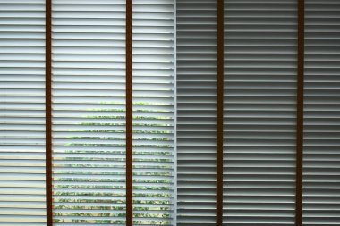 white window blinds in home, object for decorate interior of house