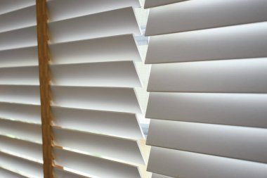 white window blinds in home, object for decorate interior of house