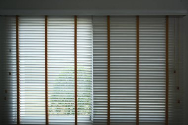 white window blinds in home, object for decorate interior of house