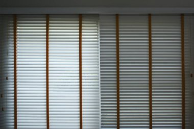 white window blinds in home, object for decorate interior of house