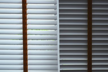 white window blinds in home, object for decorate interior of house