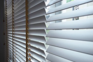 white window blinds in home, object for decorate interior of house