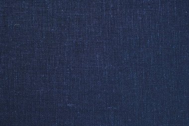 Mavi kenevir doğal kumaş kumaş rengi, tekstil moda soyut arka planının kabataslak kumaşı.