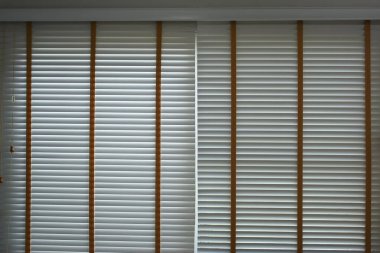 white window blinds in home, object for decorate interior of house
