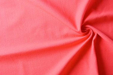 Kumaş kumaşın kırmızı dokusu, moda bezi tasarımı için soyut görüntü