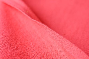 Kumaş kumaşın kırmızı dokusu, moda bezi tasarımı için soyut görüntü