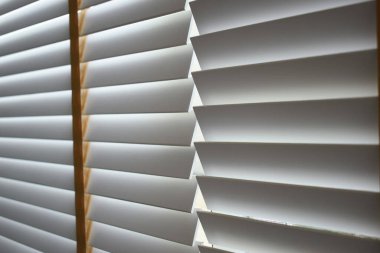 white window blinds in home, object for decorate interior of house