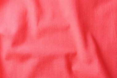 Kumaş kumaşın kırmızı dokusu, moda bezi tasarımı için soyut görüntü