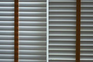 white window blinds in home, object for decorate interior of house