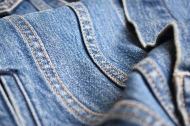 Mavi kot kumaş arka plan, kot moda tarzı.