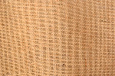 desing arkaplanı için kahverengi örülmüş çuval bezi dokusu