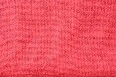 Kumaş kumaşın kırmızı dokusu, moda bezi tasarımı için soyut görüntü