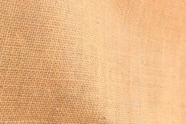 desing arkaplanı için kahverengi örülmüş çuval bezi dokusu