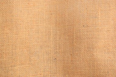 desing arkaplanı için kahverengi örülmüş çuval bezi dokusu