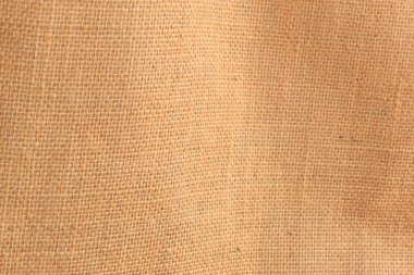 desing arkaplanı için kahverengi örülmüş çuval bezi dokusu