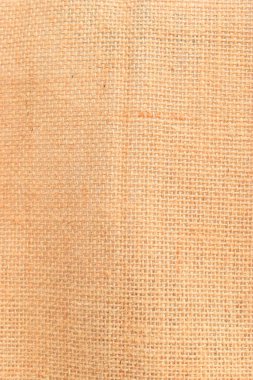 desing arkaplanı için kahverengi örülmüş çuval bezi dokusu