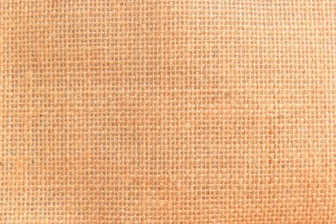 desing arkaplanı için kahverengi örülmüş çuval bezi dokusu