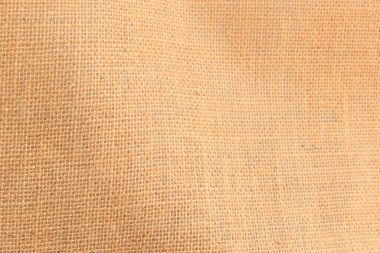 desing arkaplanı için kahverengi örülmüş çuval bezi dokusu