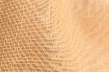 desing arkaplanı için kahverengi örülmüş çuval bezi dokusu