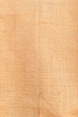 desing arkaplanı için kahverengi örülmüş çuval bezi dokusu