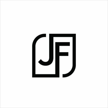 fj veya jf logo vektörü