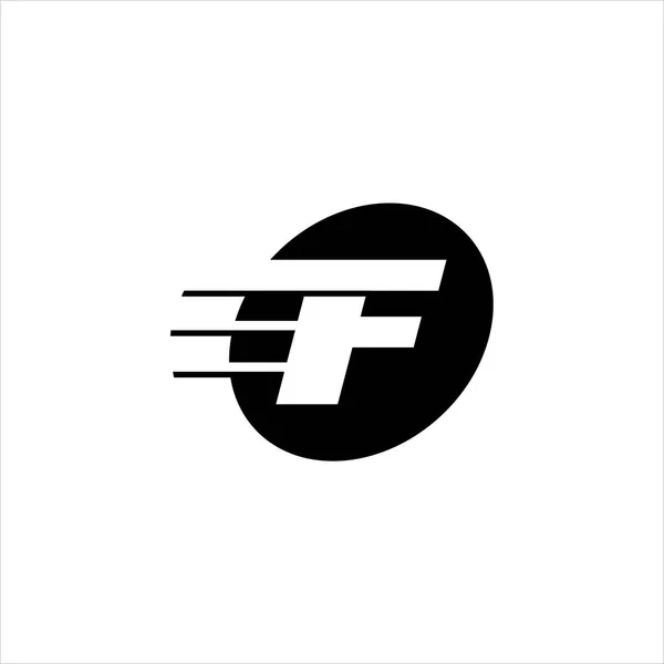 ビジネスや会社のための手紙のロゴアイコン コーポレートアイデンティティのためのシンプルな黒とF文字のデザイン — ストックベクタ