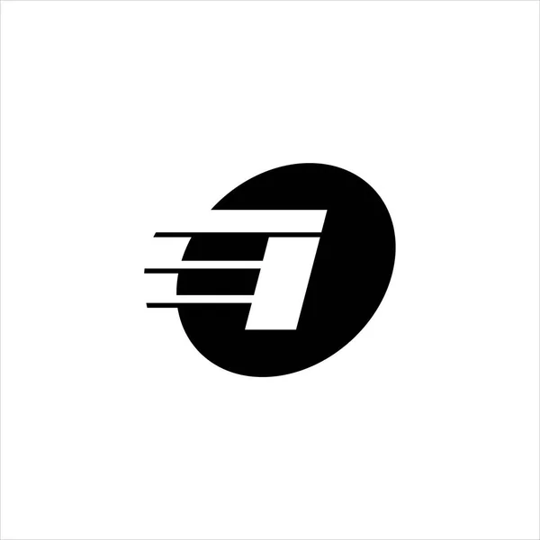 Ícone Logotipo Carta Para Negócios Empresa Simples Design Preto Letra — Vetor de Stock