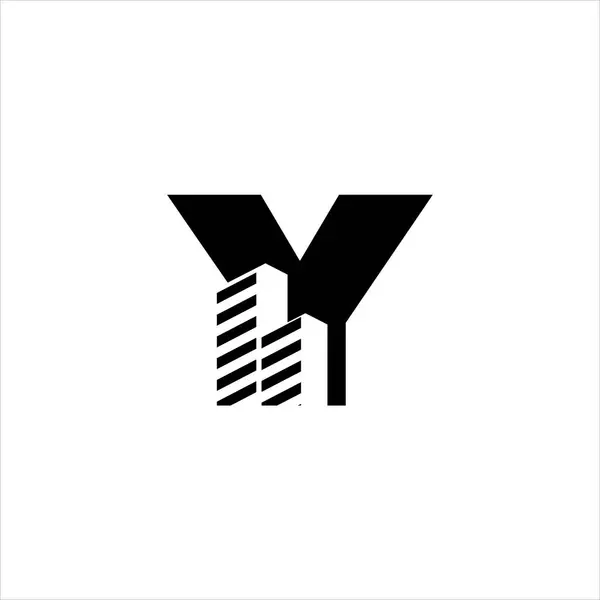 Initial Building Logo Design Vector Symbol Graphic — Stock Vector